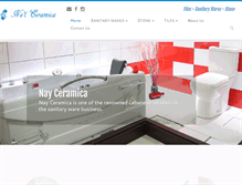 Tablet Screenshot of nayceramica.com